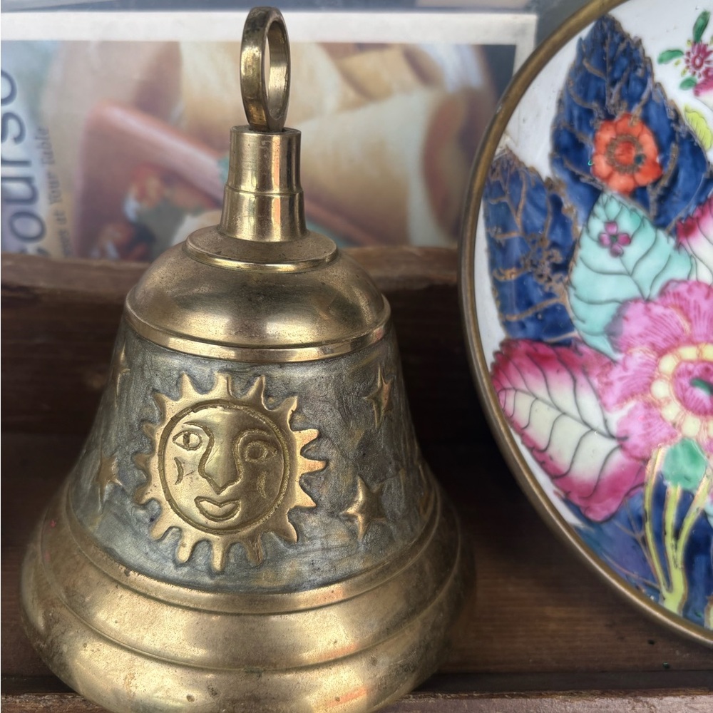 Brass Sun and Moon Bell